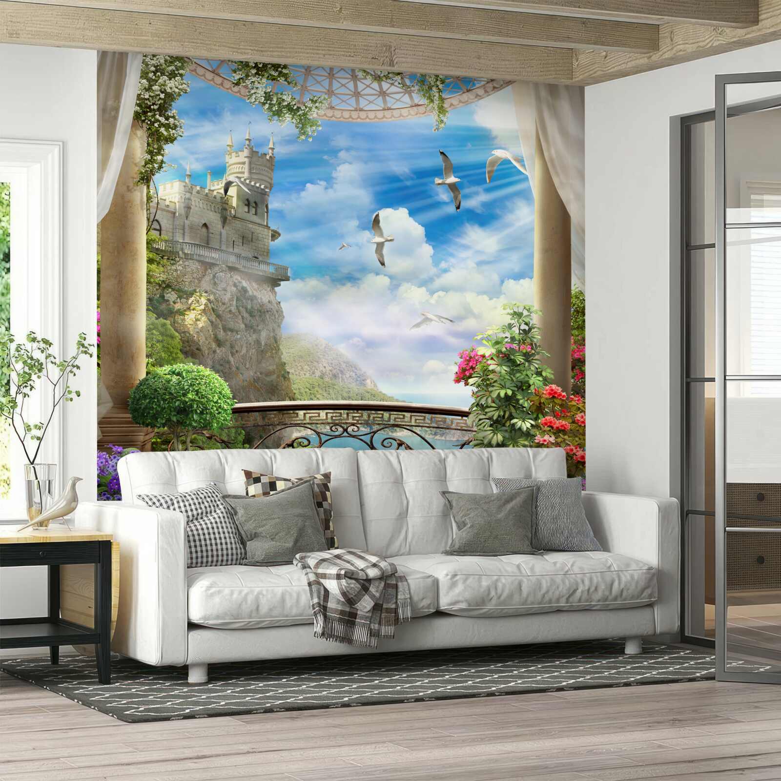 Фотошпалери тераса з видом на ластівчин притулок