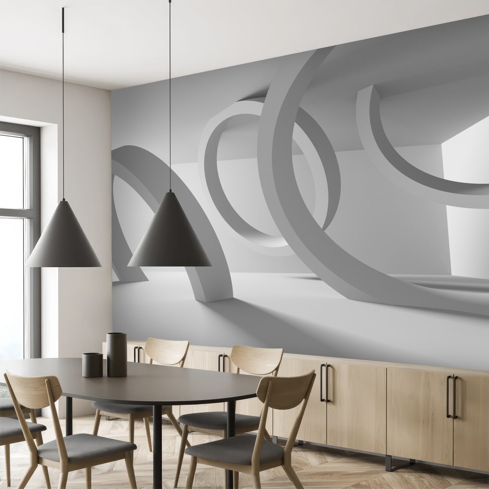 Фотошпалери Дуги повної округлості