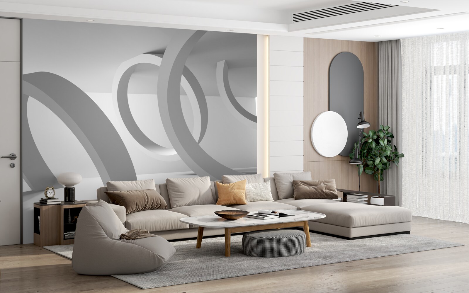 Фотошпалери Дуги повної округлості