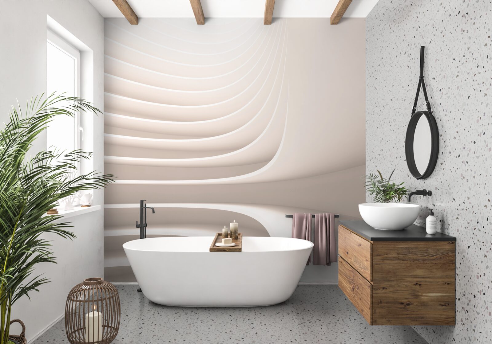 Фотошпалери метафоричні кроки у нескінченність