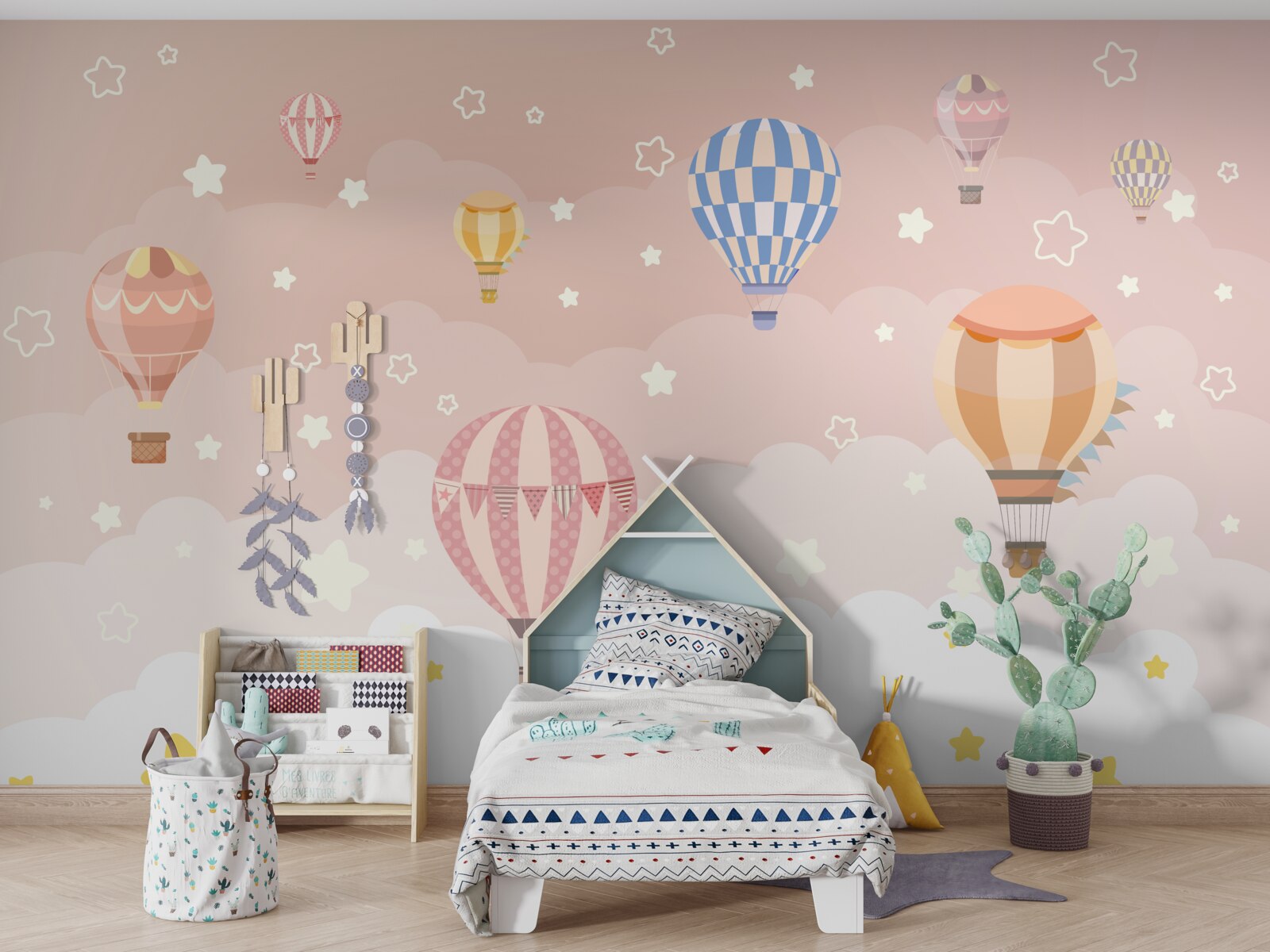 Фотошпалери політ на повітряній кулі