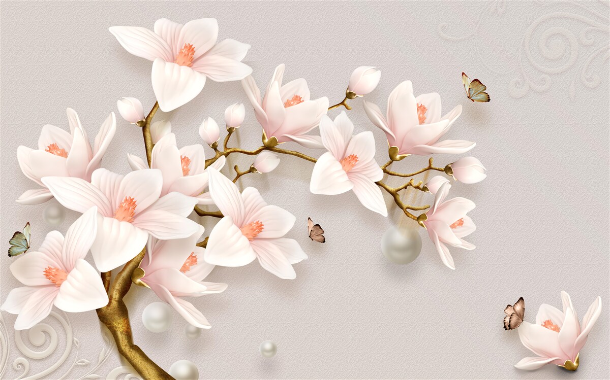 Фотошпалери бутони на золотистому стеблі