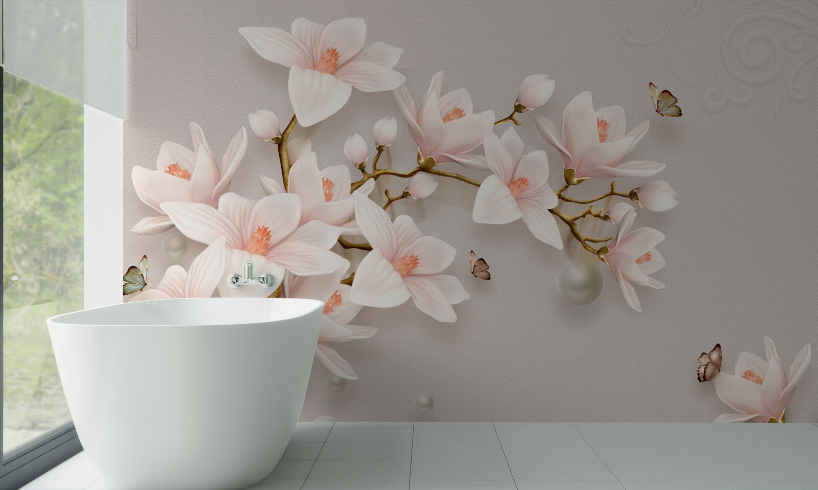 Фотошпалери бутони на золотистому стеблі