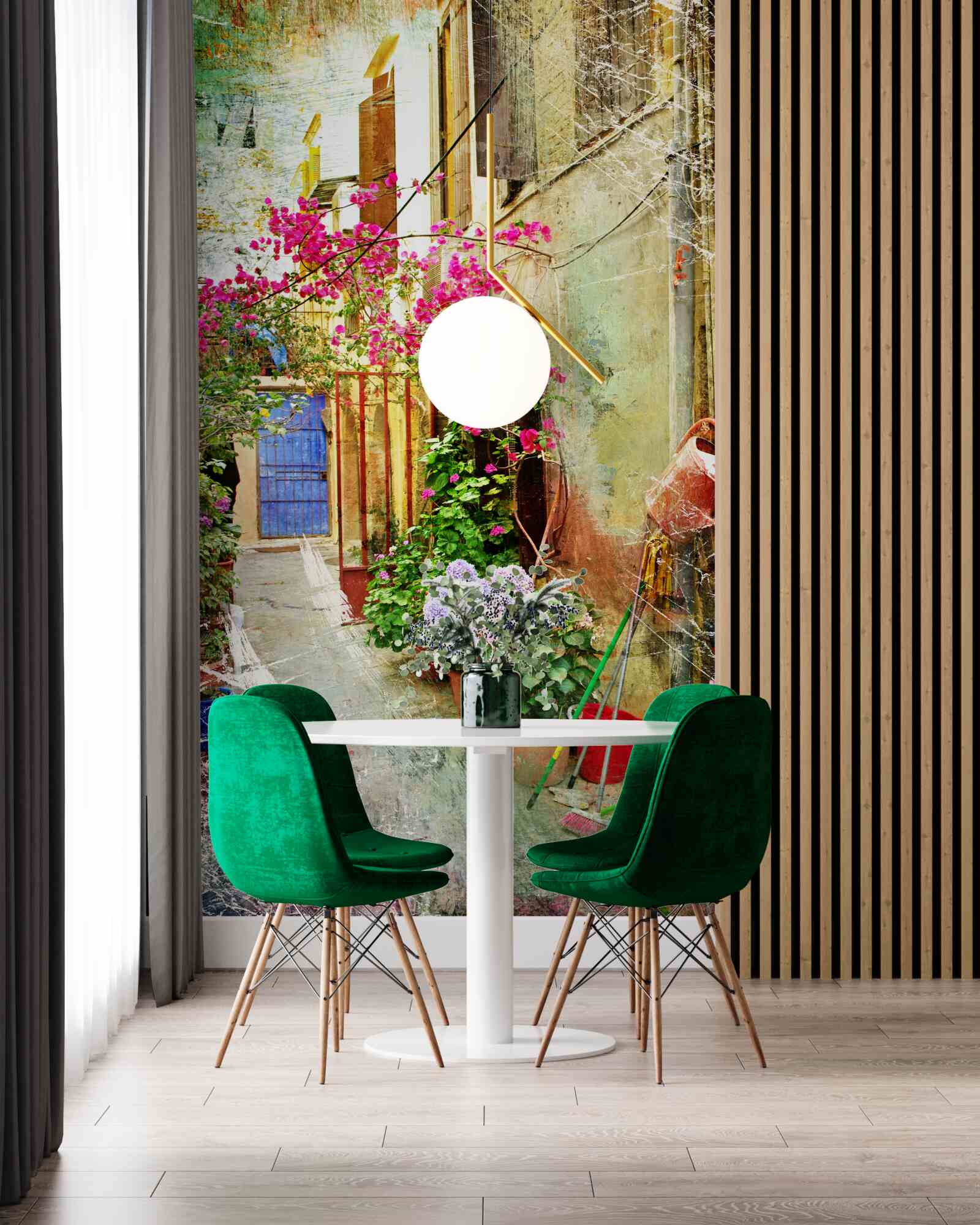 Фотошпалери затишний внутрішній дворик для гостей