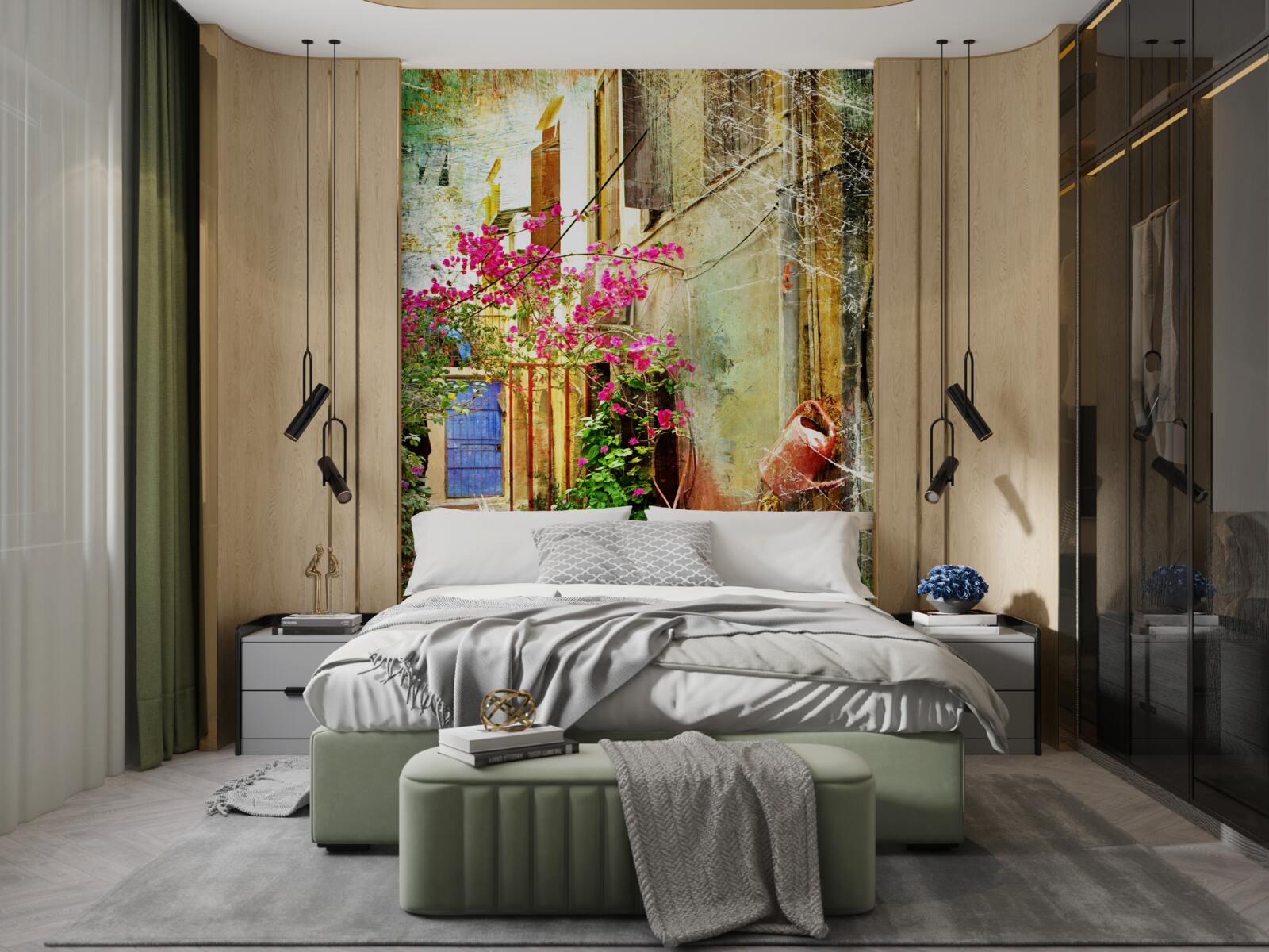 Фотошпалери затишний внутрішній дворик для гостей