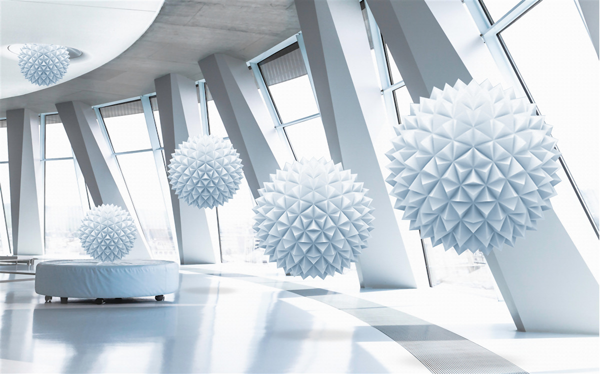 Фотошпалери кулі зникають у глибинах космосу