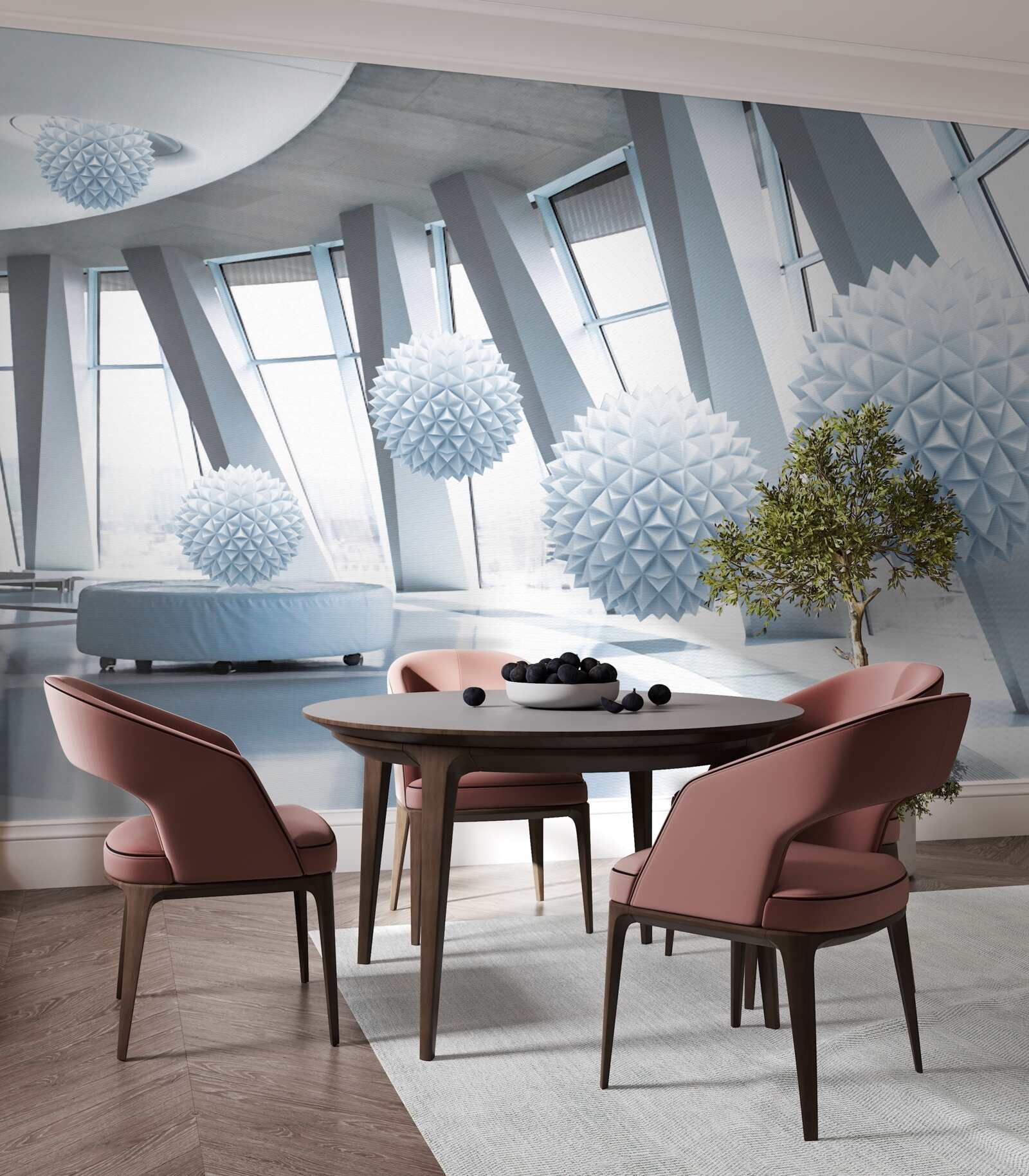 Фотошпалери кулі зникають у глибинах космосу