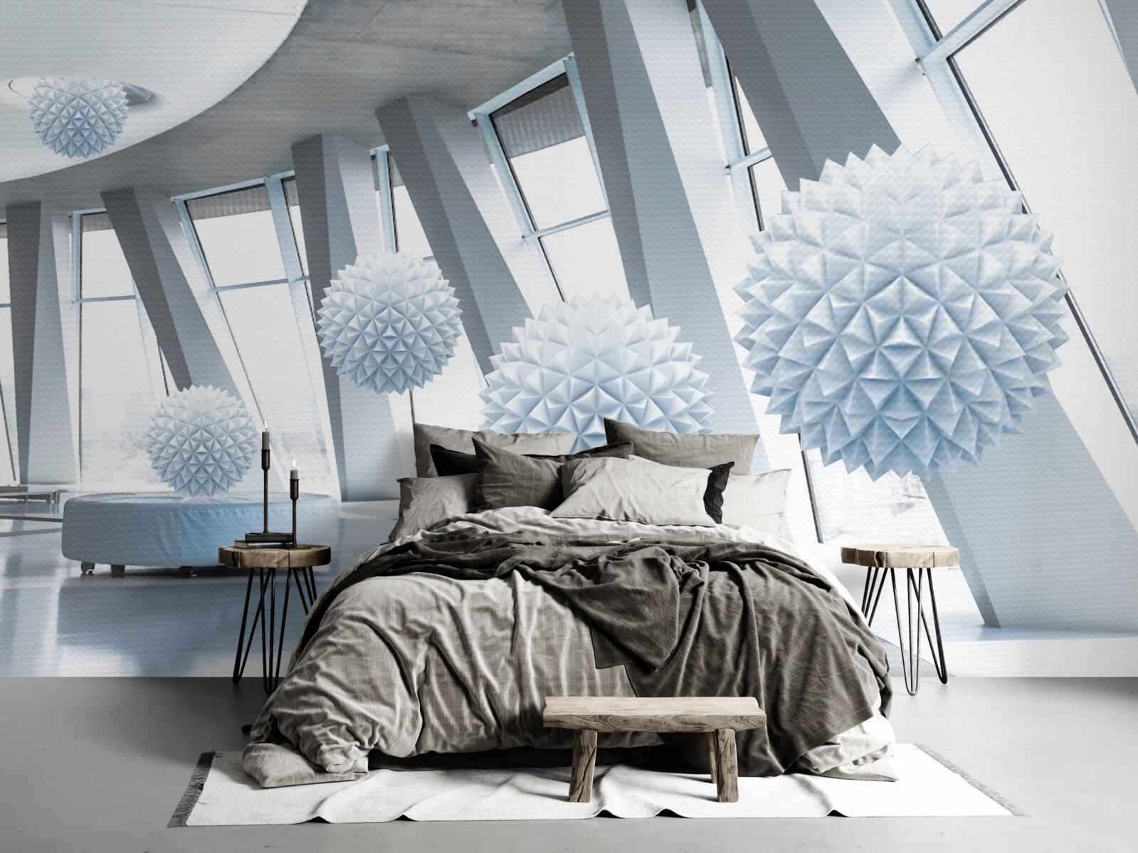 Фотошпалери кулі зникають у глибинах космосу