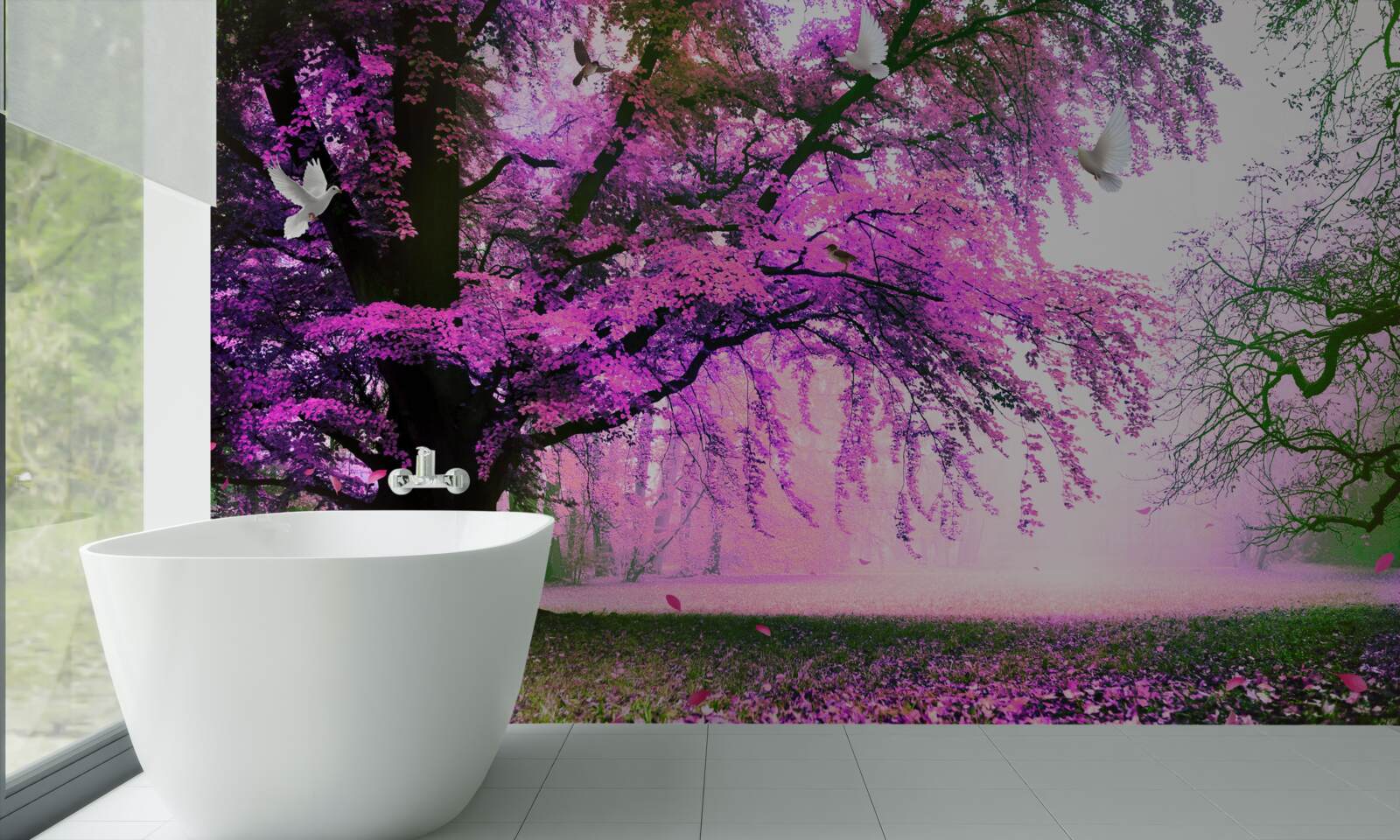 Фотошпалери заворожуючі відтінки вишневого цвіту