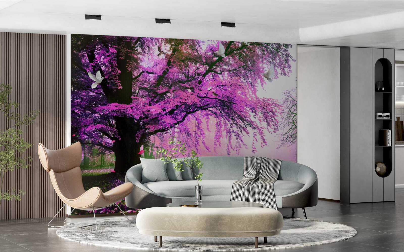 Фотошпалери заворожуючі відтінки вишневого цвіту