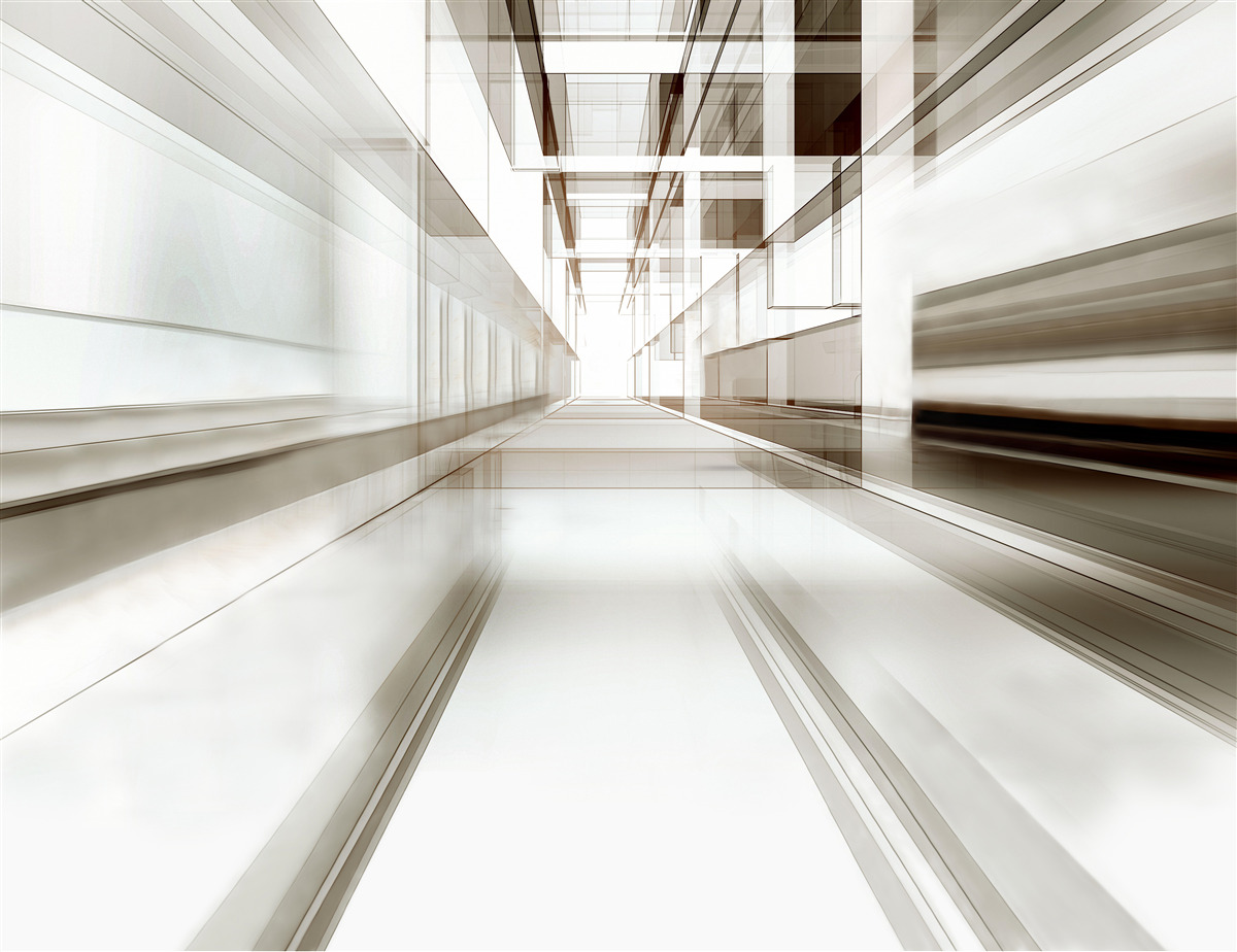 Фотошпалери у майбутньому є світло-сірий тунель