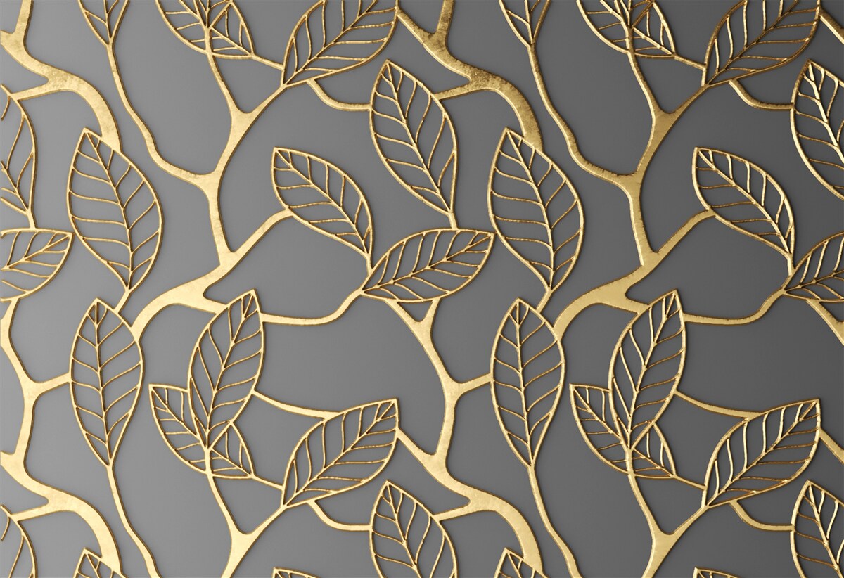 Фотошпалери коричнева текстура гілок і листя