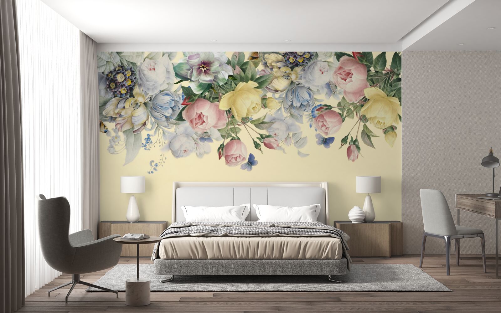 Фотошпалери ніжні відтінки різних кольорів