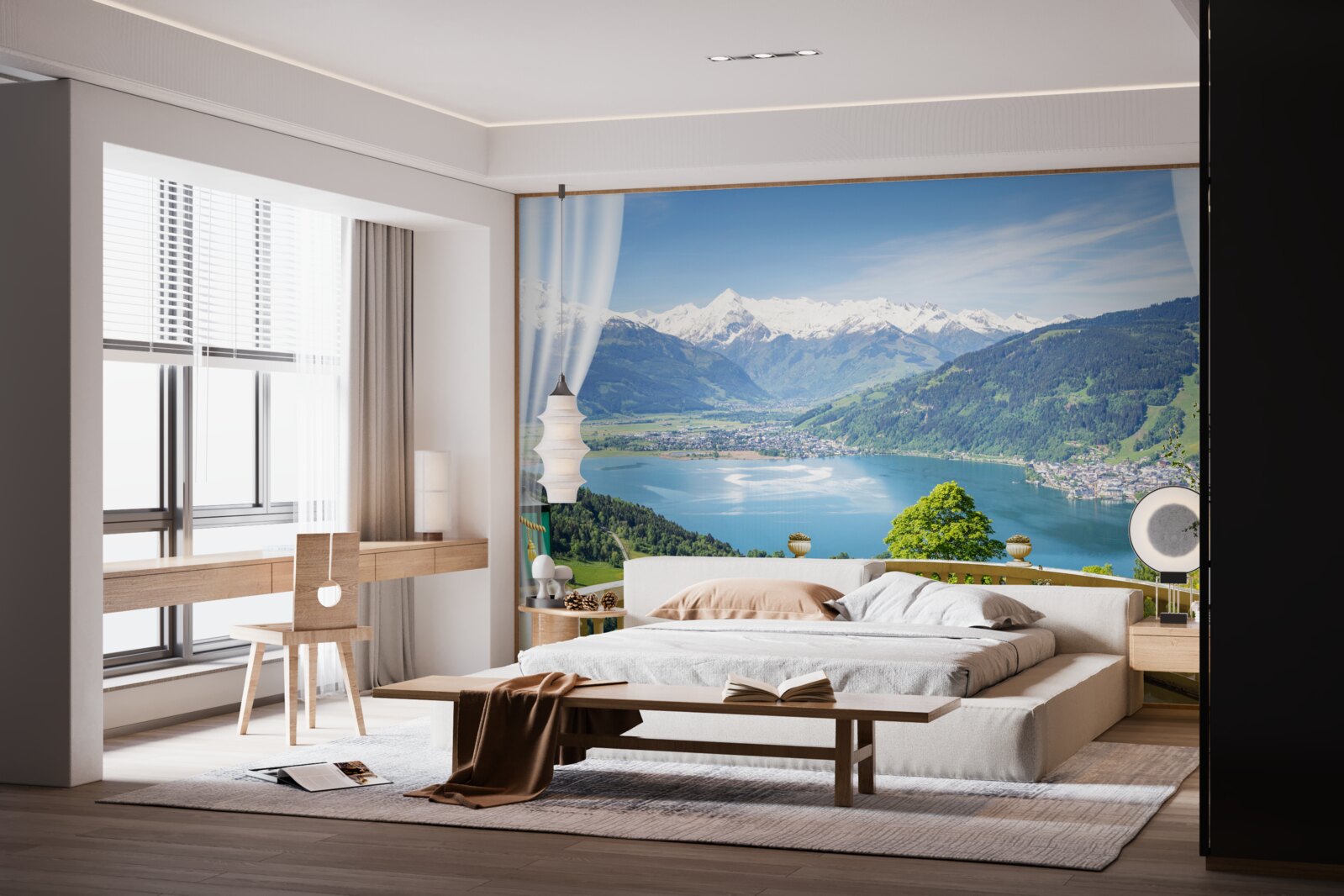 Фотошпалери зручний балкон з чудовою панорамою