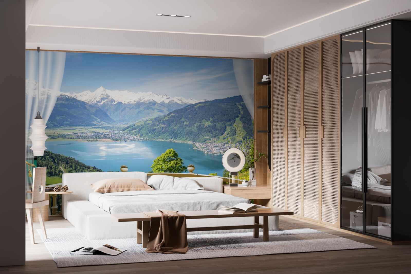 Фотошпалери зручний балкон з чудовою панорамою