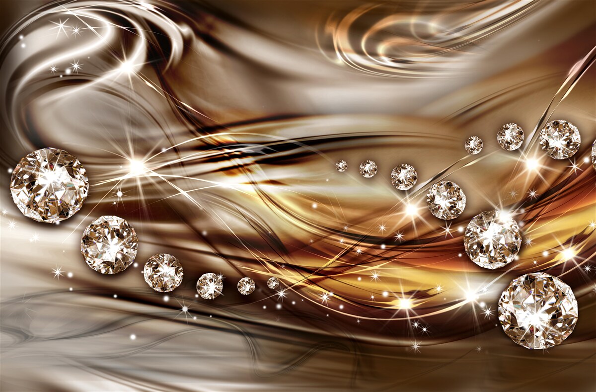 Фотошпалери золоті прикраси та дорогоцінне каміння