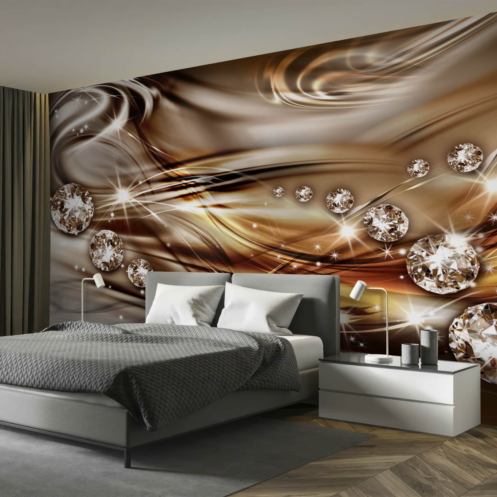 Фотошпалери золоті прикраси та дорогоцінне каміння