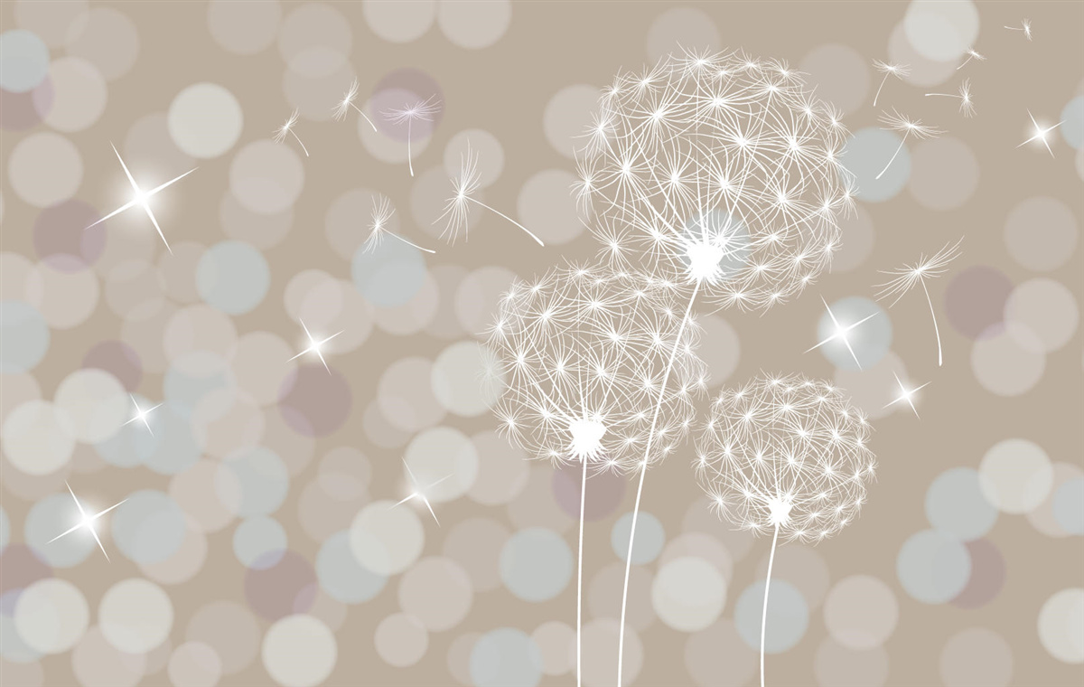 Фотошпалери пелюстка кульбаби, легка, як пір'їнка