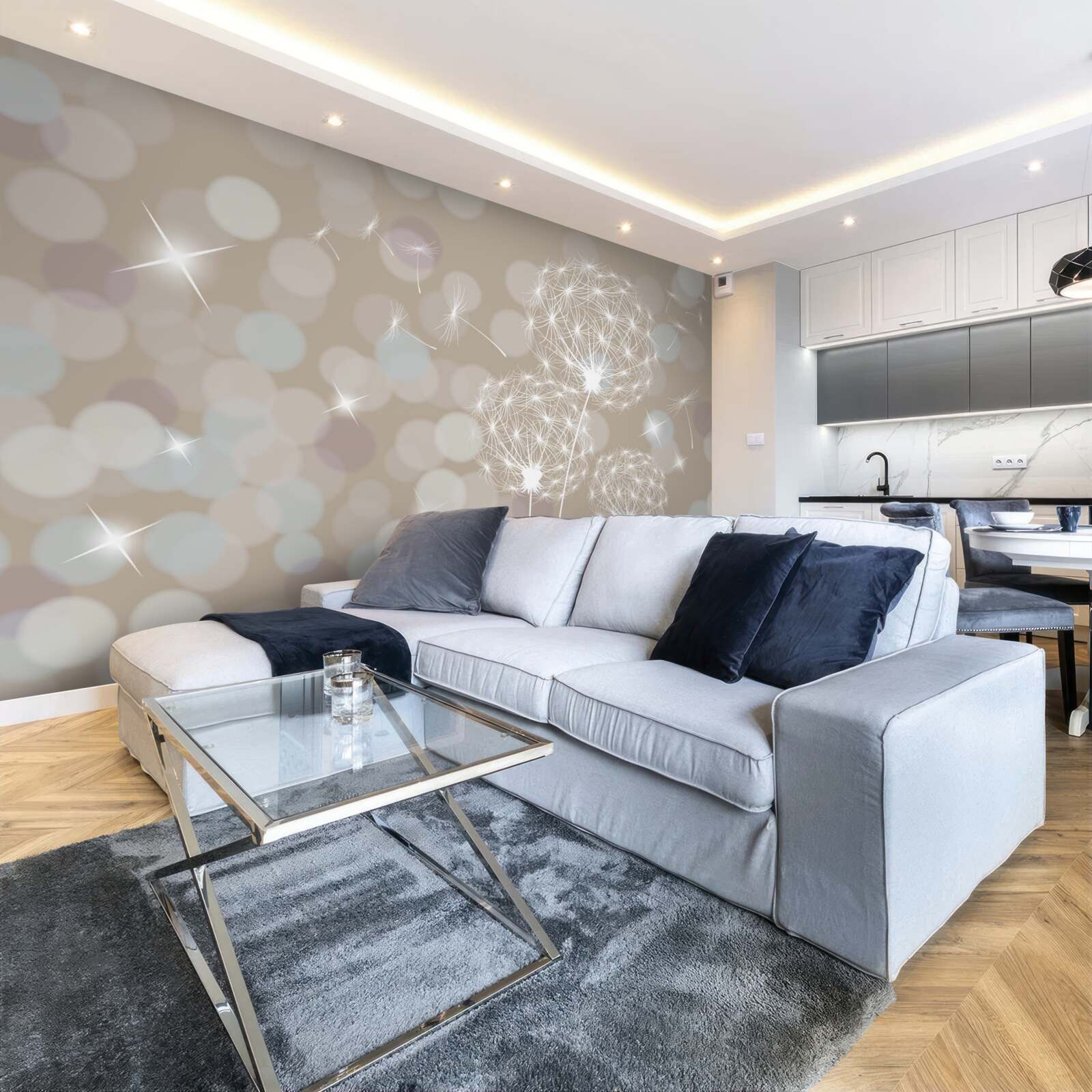 Фотошпалери пелюстка кульбаби, легка, як пір'їнка