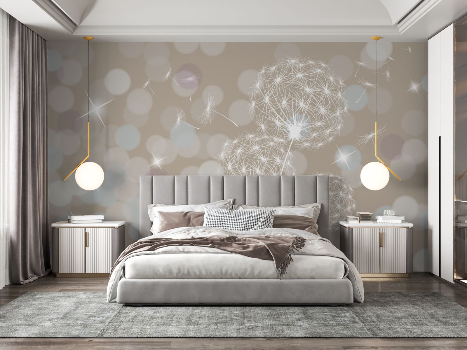 Фотошпалери пелюстка кульбаби, легка, як пір'їнка