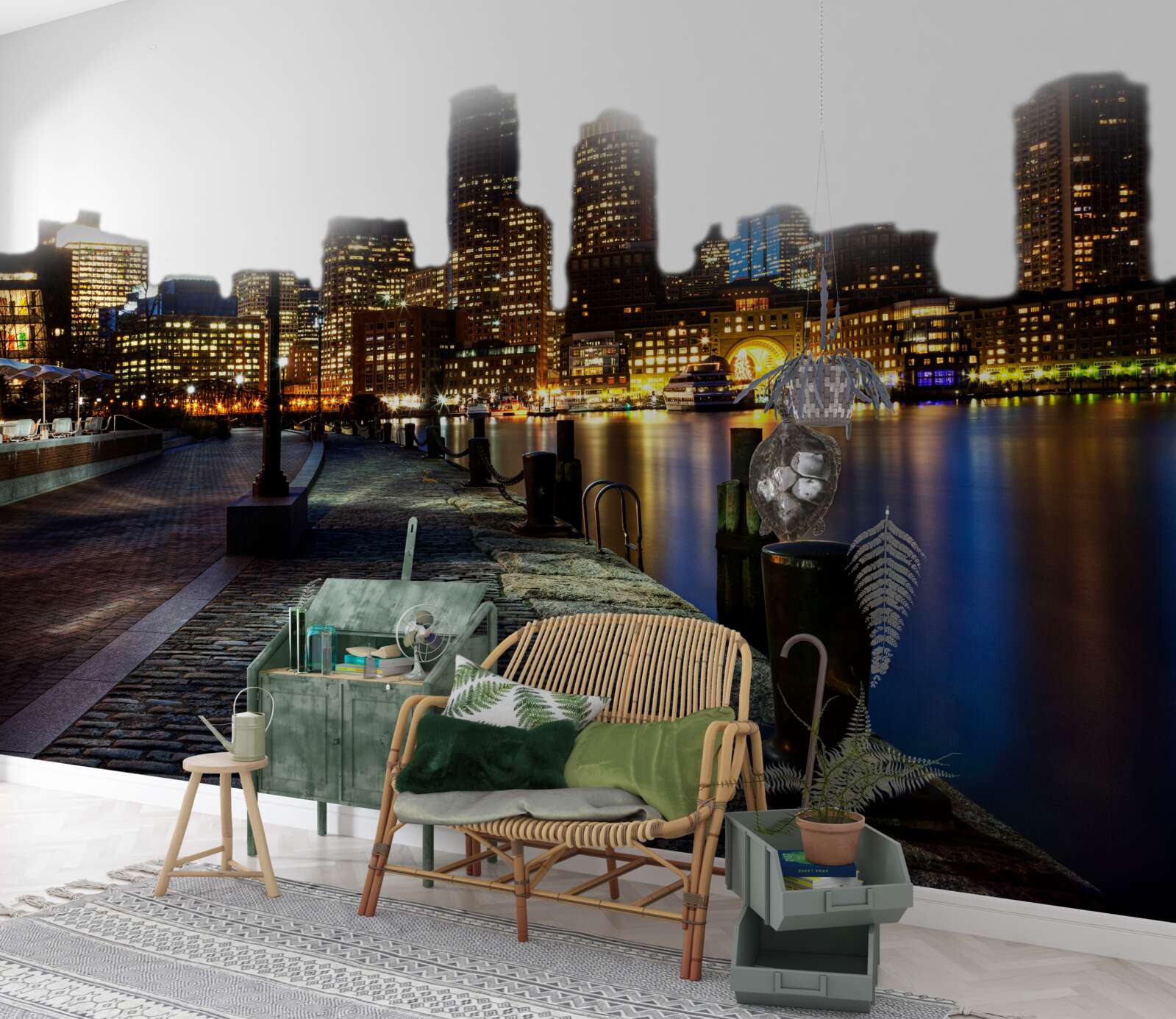 Фотошпалери Світанок на покинутій пристані