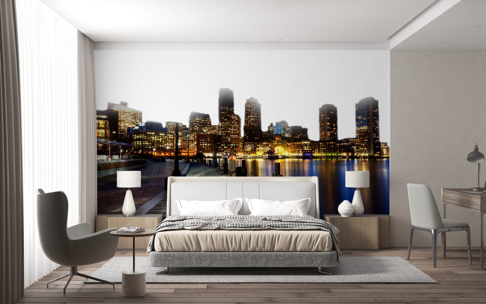 Фотошпалери Світанок на покинутій пристані