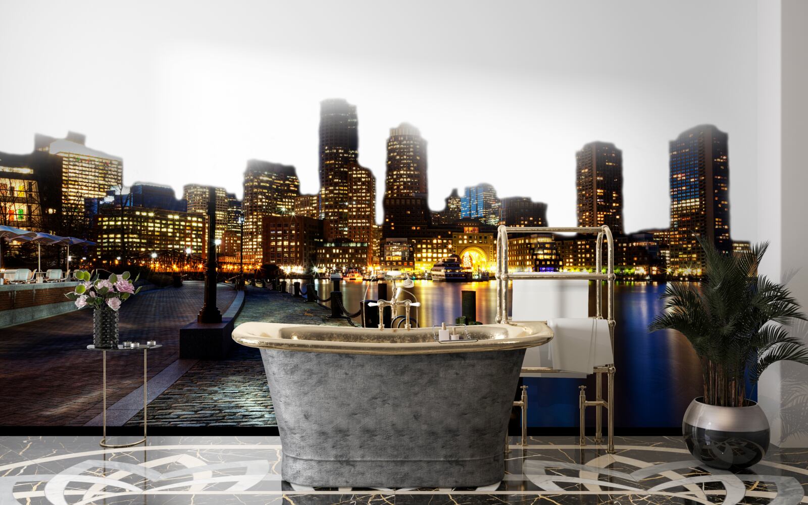 Фотошпалери Світанок на покинутій пристані