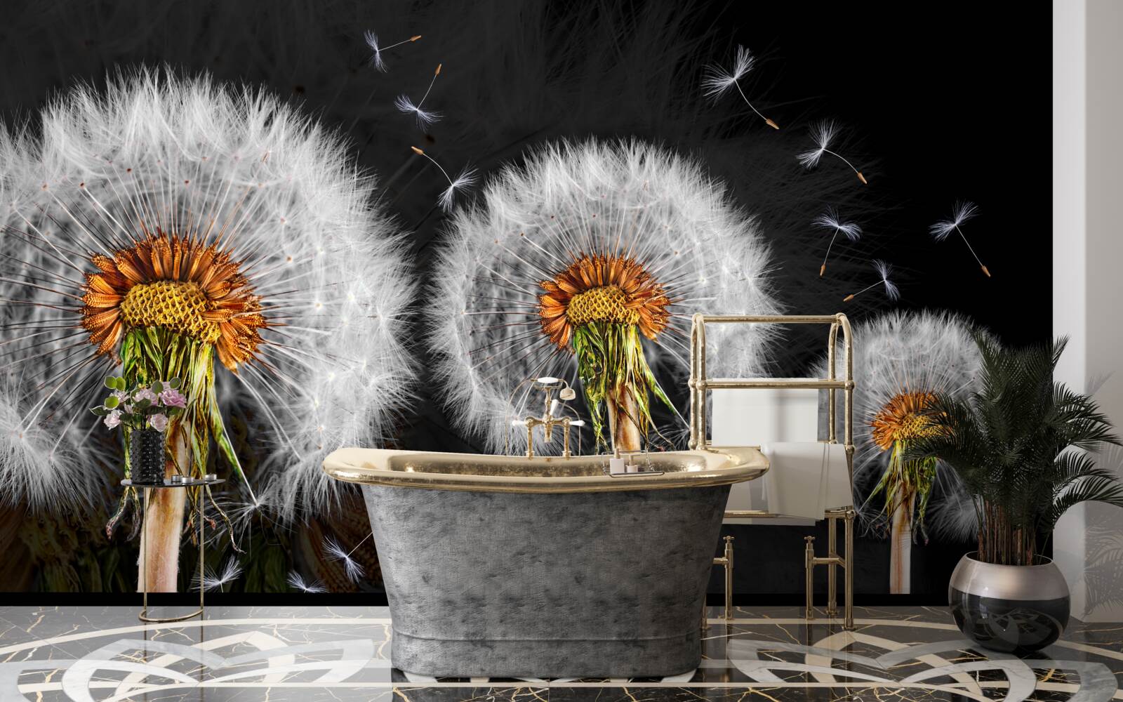 Фотошпалери зів'ялі великі косулі