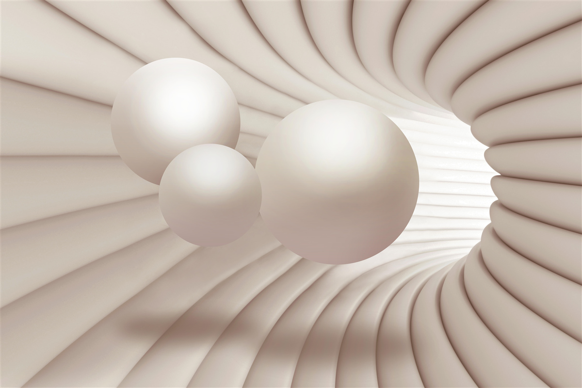 Фотошпалери три перлини влітають у прохід