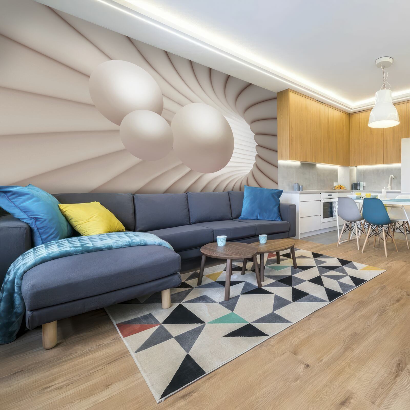 Фотошпалери три перлини влітають у прохід