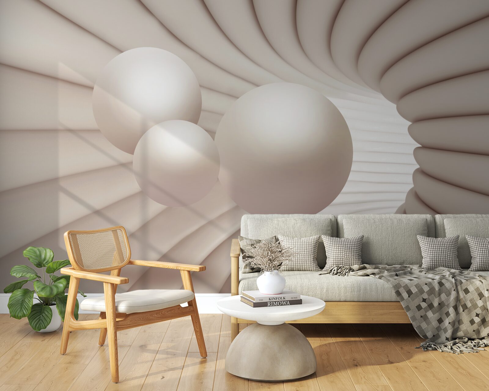 Фотошпалери три перлини влітають у прохід