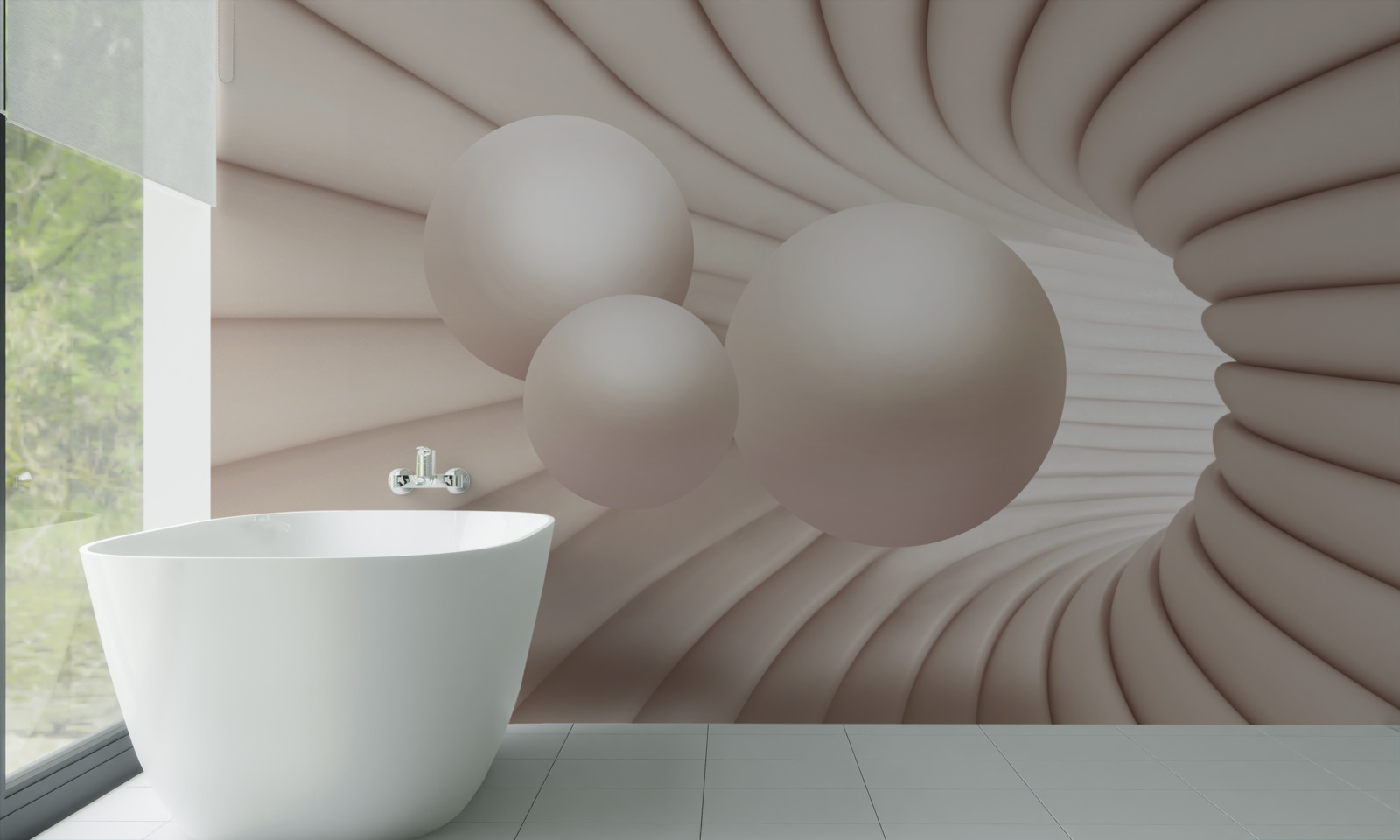 Фотошпалери три перлини влітають у прохід