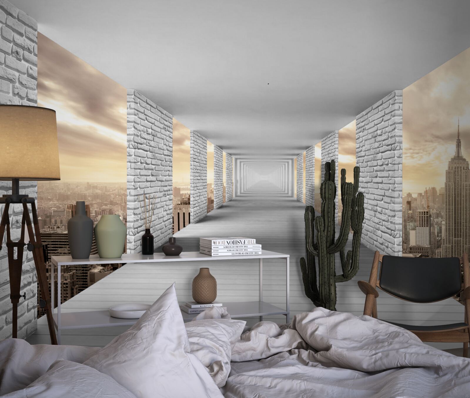 Фотошпалери 3d прогулянка містом