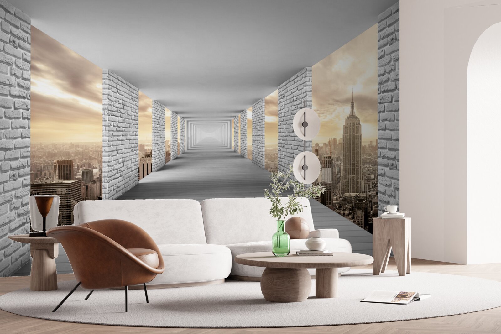 Фотошпалери 3d прогулянка містом