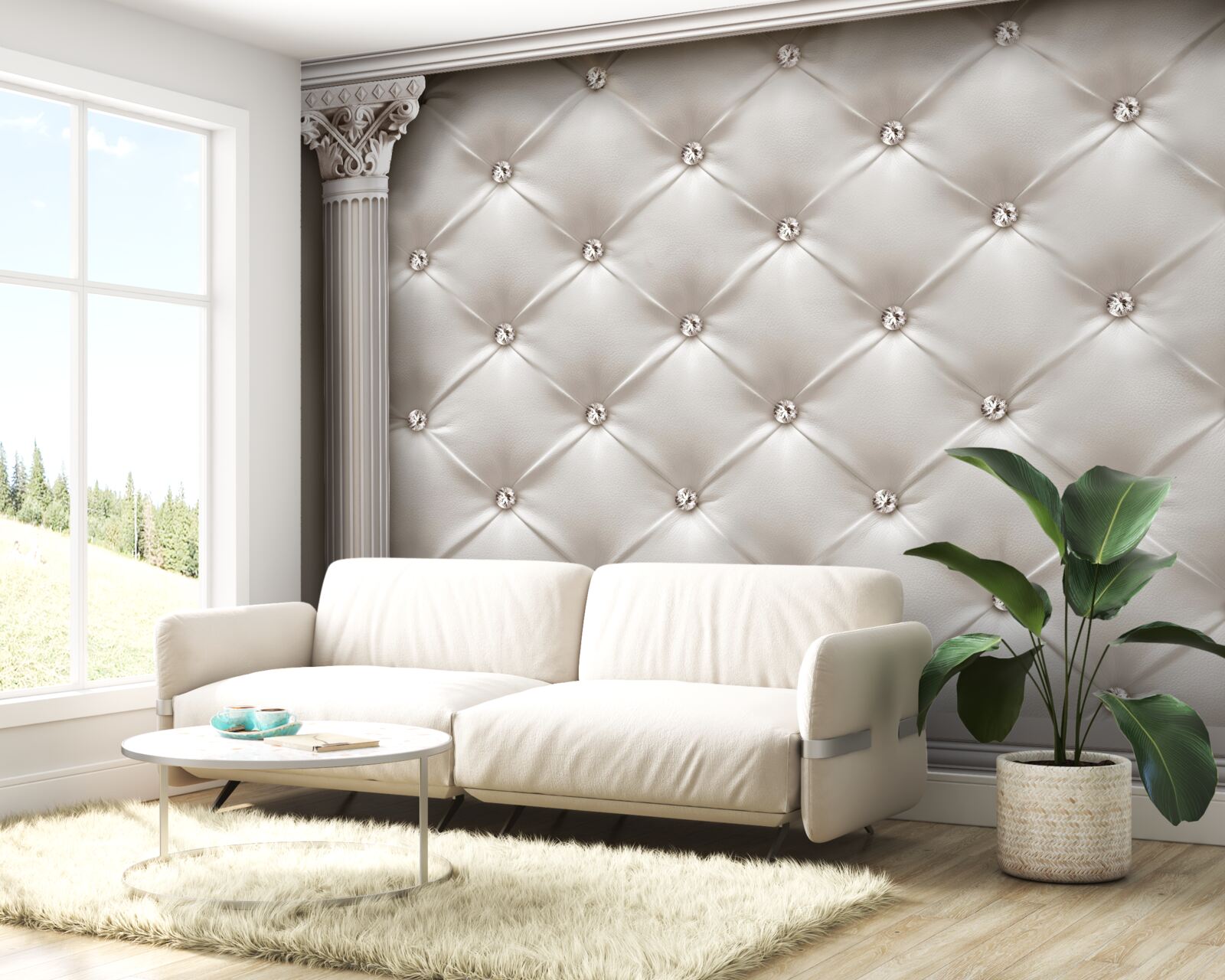 Фотошпалери закруглені та декоративні поверхні