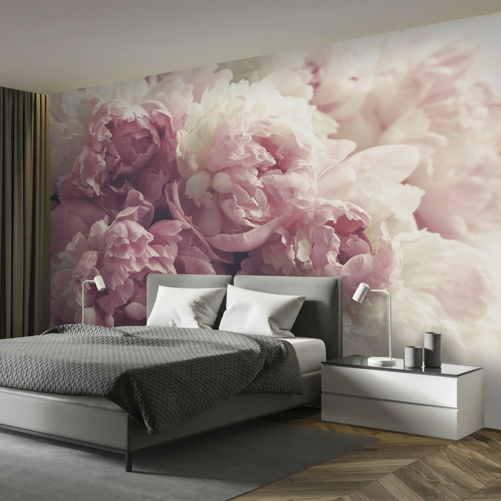 Фотошпалери Арка з рожевих півоній