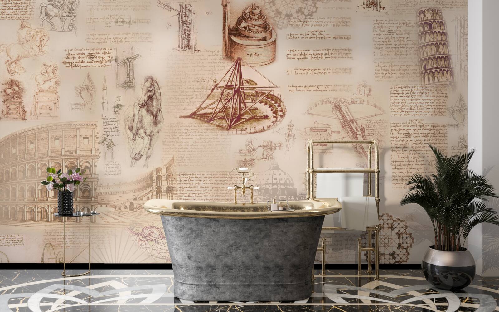 Фотошпалери стародавня румунія та ретро італія