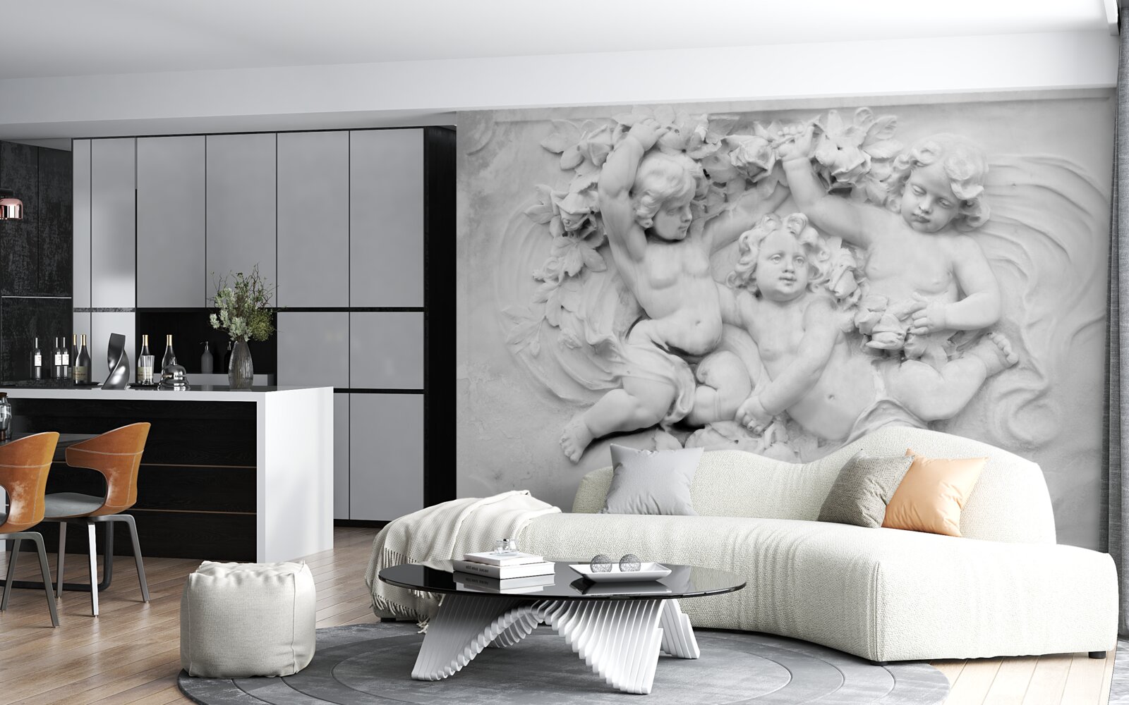 Фотошпалери рельєф - ігрове поле для ангелів