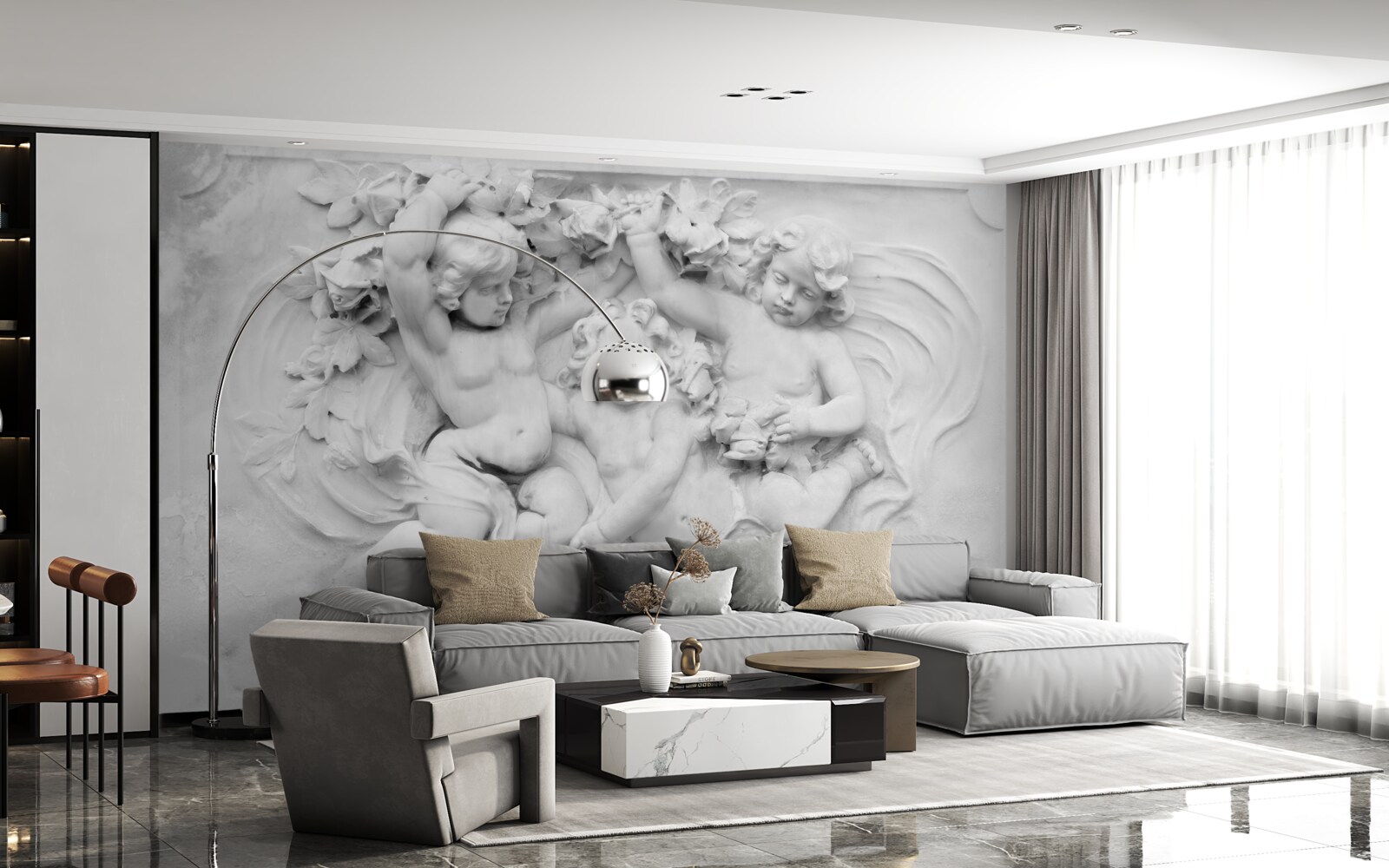 Фотошпалери рельєф - ігрове поле для ангелів