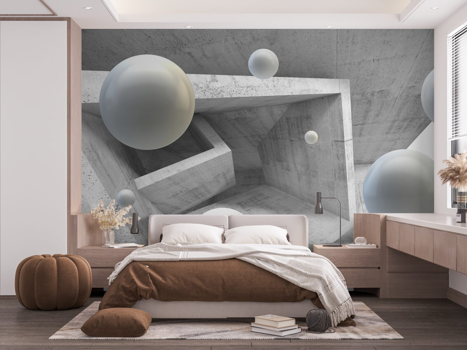 Фотошпалери тунельні та сферичні об'єкти геометричної форми