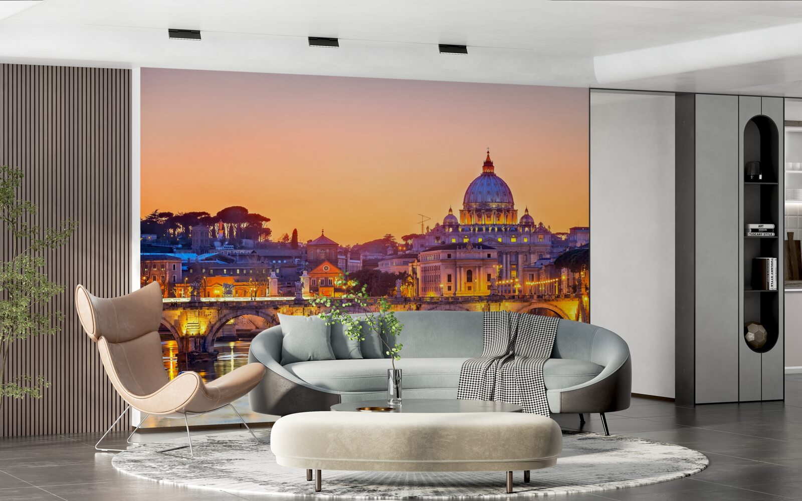 Фотошпалери вид на собор ромео у вечірніх вогнях