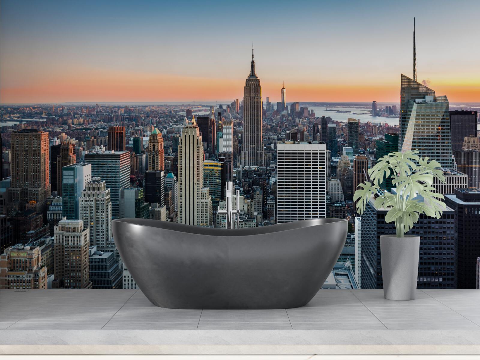 Фотошпалери сутінки в глибині великого яблука