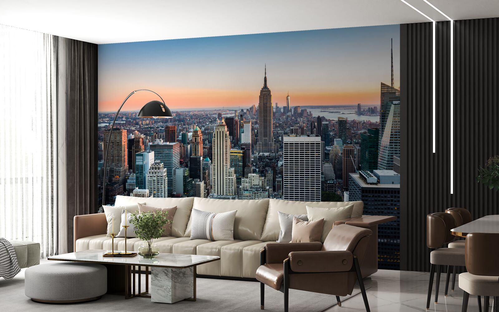 Фотошпалери сутінки в глибині великого яблука