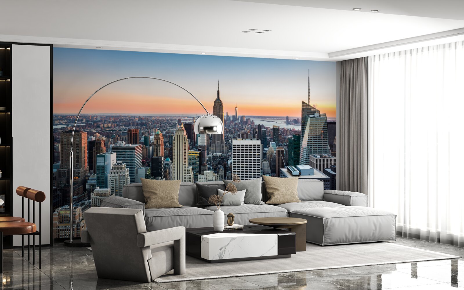 Фотошпалери сутінки в глибині великого яблука