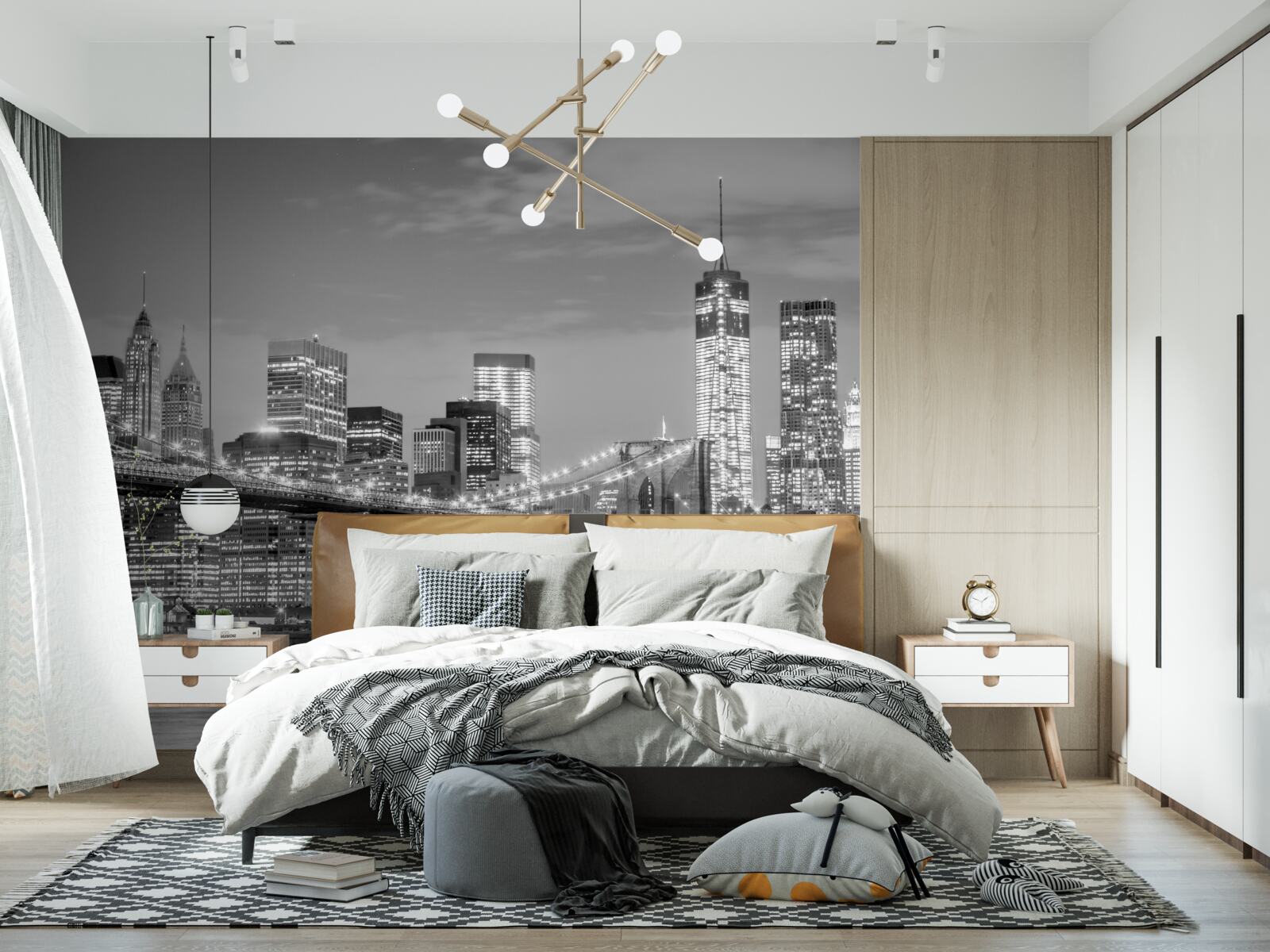 Фотошпалери мегаполіс з видом на Бруклінський міст