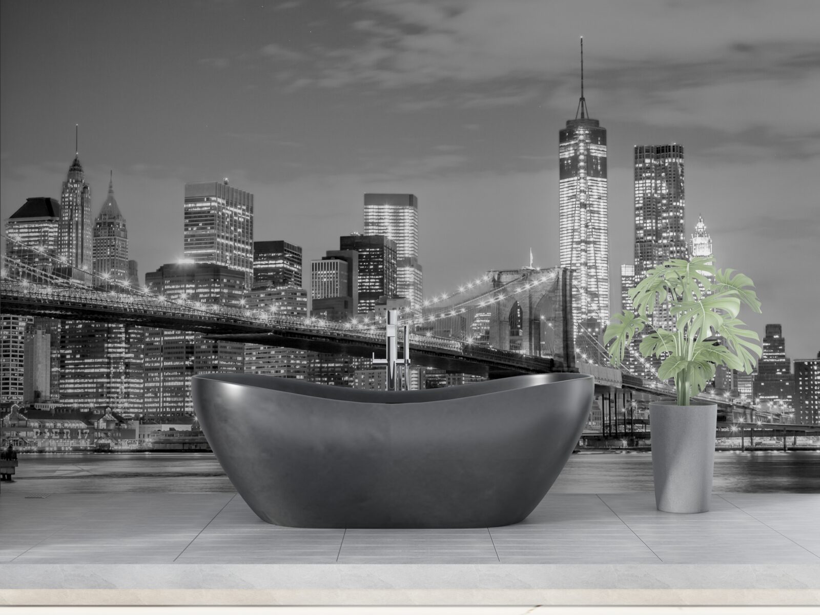 Фотошпалери мегаполіс з видом на Бруклінський міст