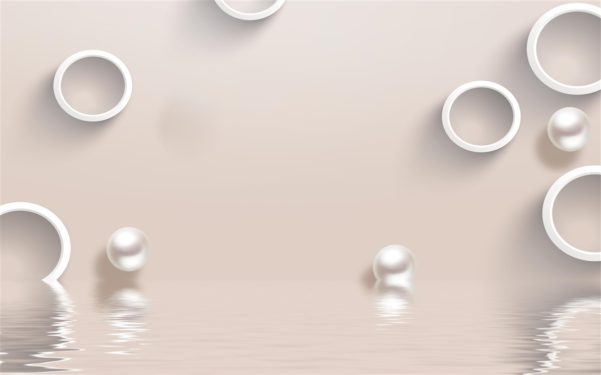 Фотошпалери кола на воді та перлини