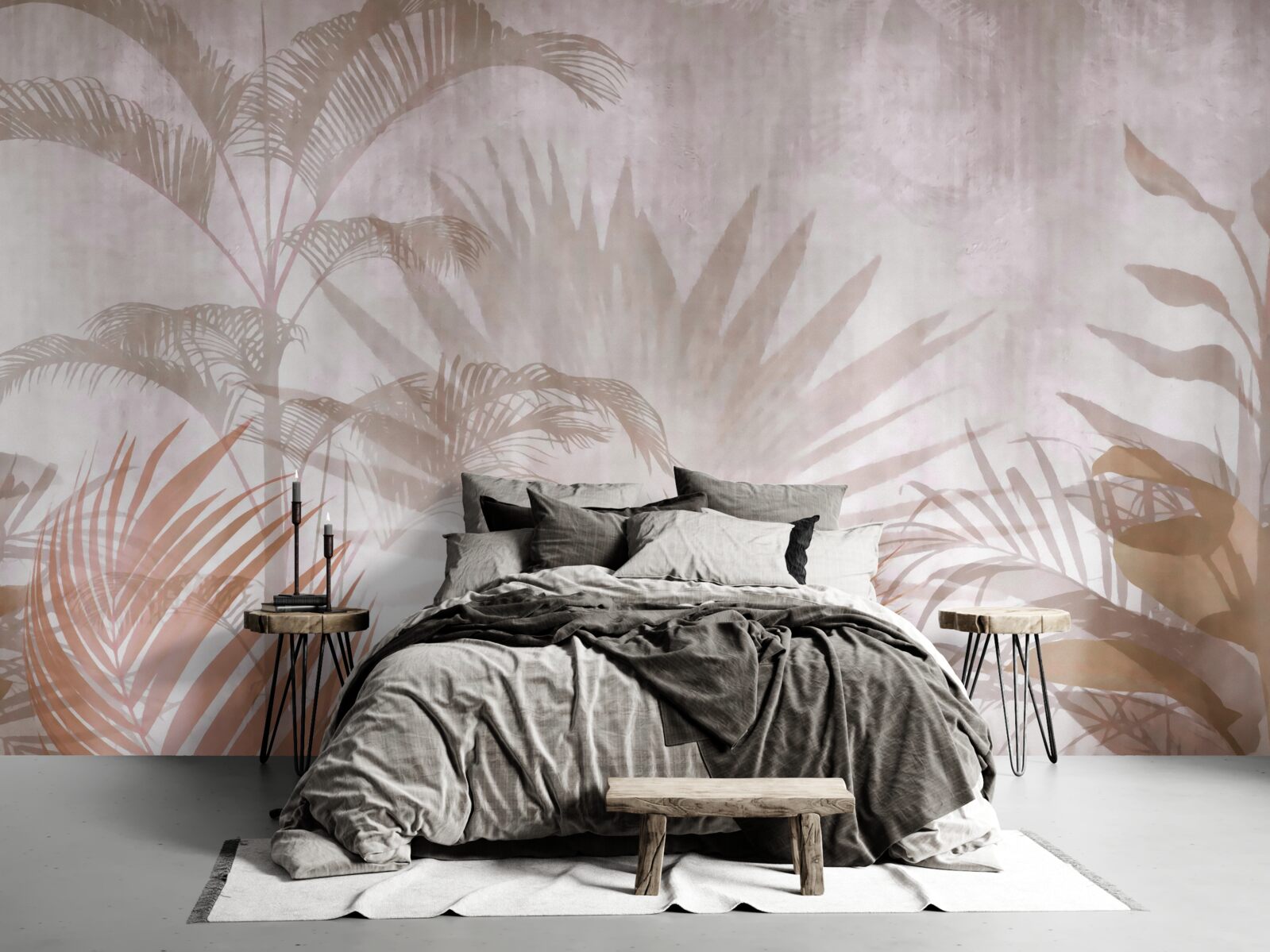 Фотошпалери тропічні рослини з делікатністю