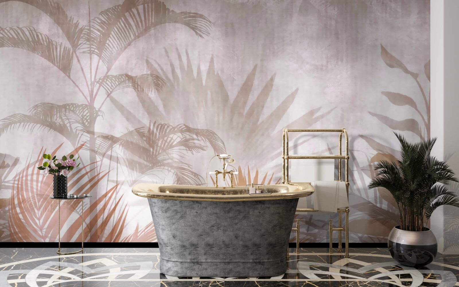 Фотошпалери тропічні рослини з делікатністю