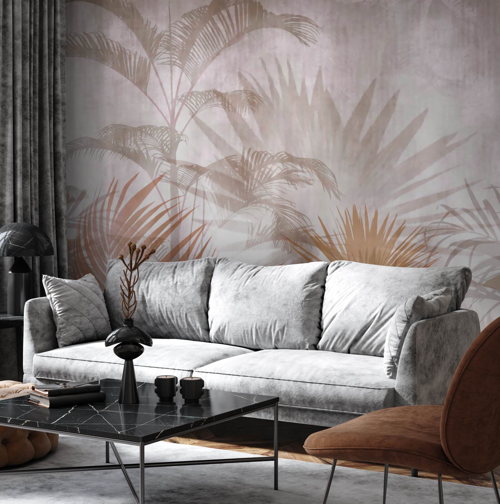 Фотошпалери тропічні рослини з делікатністю